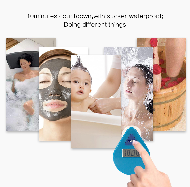 Waterproof countdown shower timer