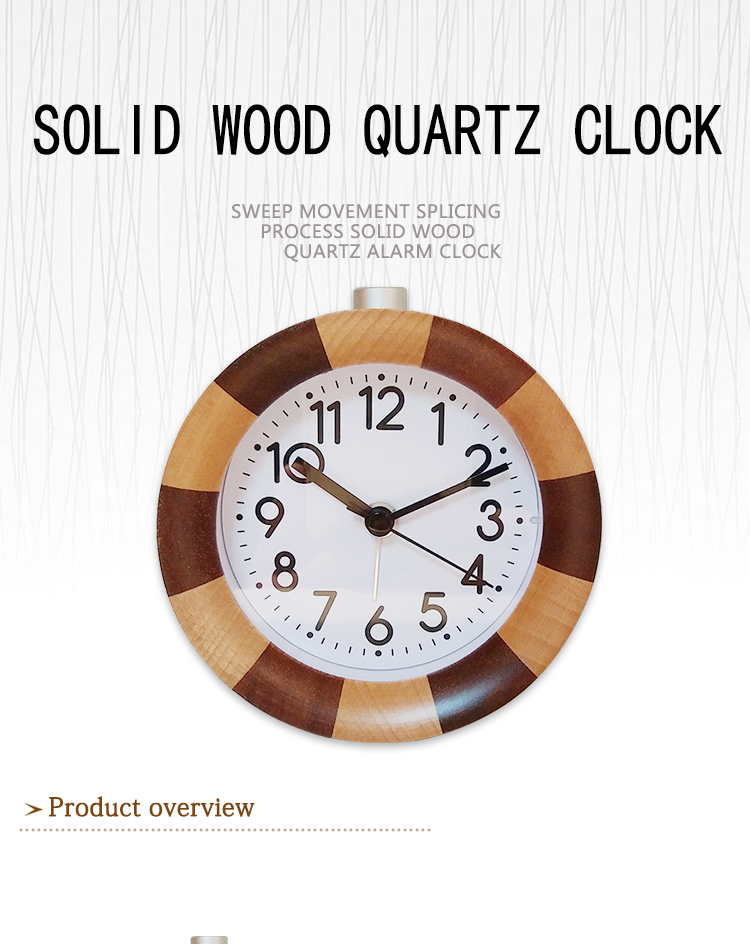 desktop quartz analog backlight alarm clock