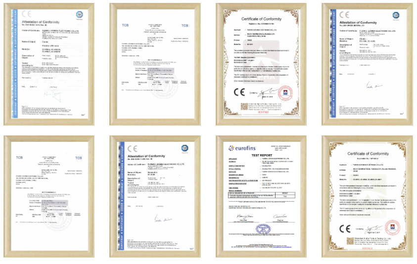 complete CE RoHS FCC certificate