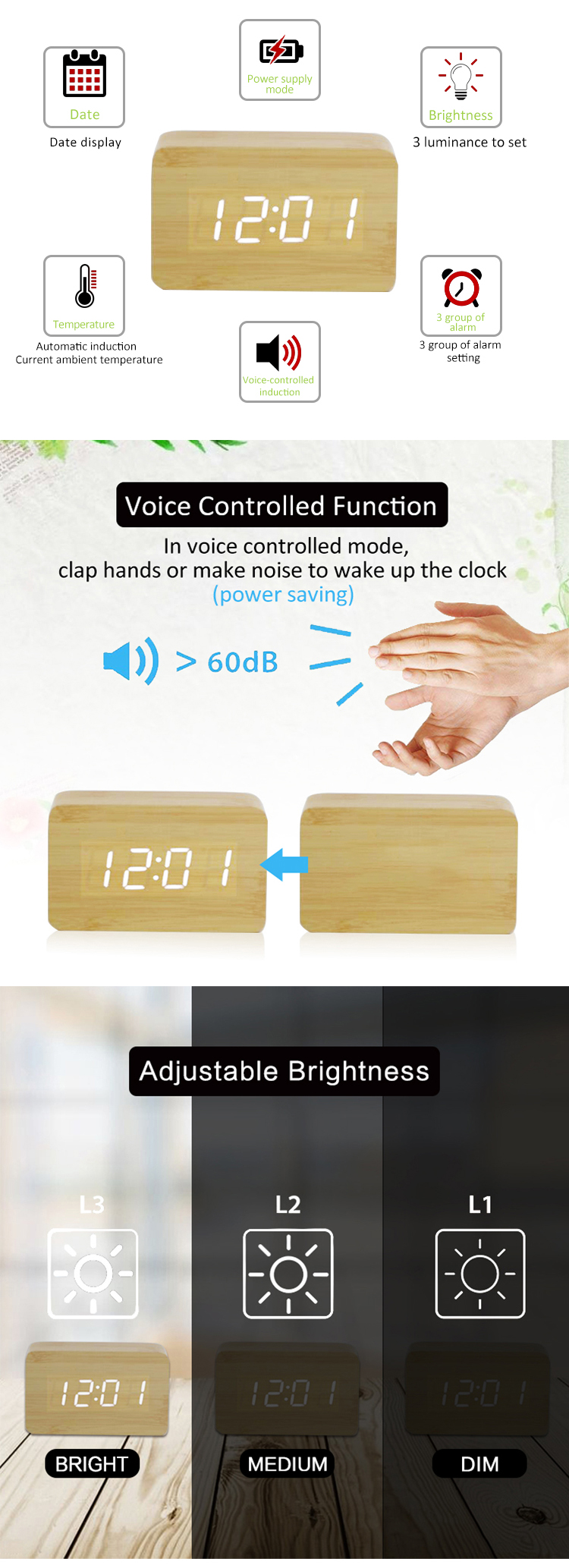 voice control alarm clock