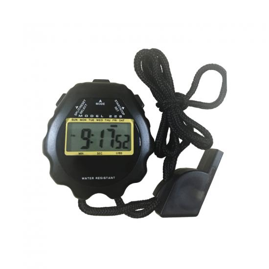large LCD display digital stopwatch for school gym teacher with whistle