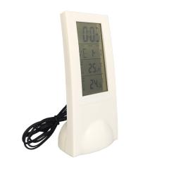  digital LCD alarm clock with indoor outdoor temperature therometer